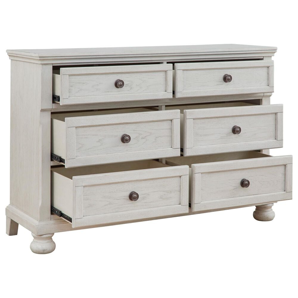 Ashley Robbinsdale 3-Piece T/F Bunk Bed Set in Antique White, , large