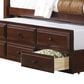 Pacific Landing Twin Panel Bed with Trundle in Cherry, , large