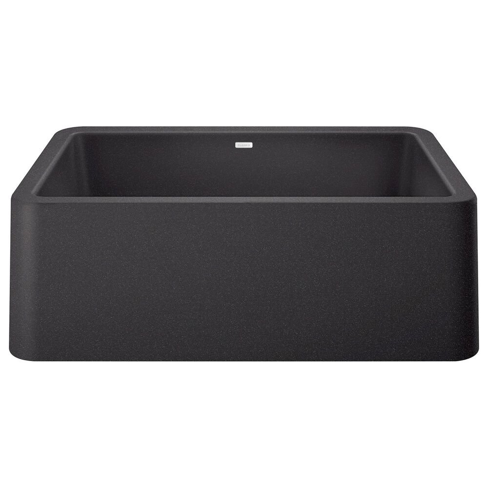 Blanco Ikon 30" Apron Single Bowl Farmhouse Sink in Anthracite, , large