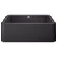 Blanco Ikon 30" Apron Single Bowl Farmhouse Sink in Anthracite, , large