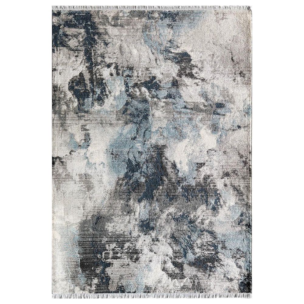 Rugs America Amari Pheasant Light 2"6" x 8" Beige and Blue Runner, , large