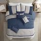 Hampton Park Palisades 7-Piece Queen Comforter Set in Blue, , large