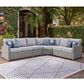 Ashley Naples Beach 4-Piece Outdoor Sectional in Gray, , large