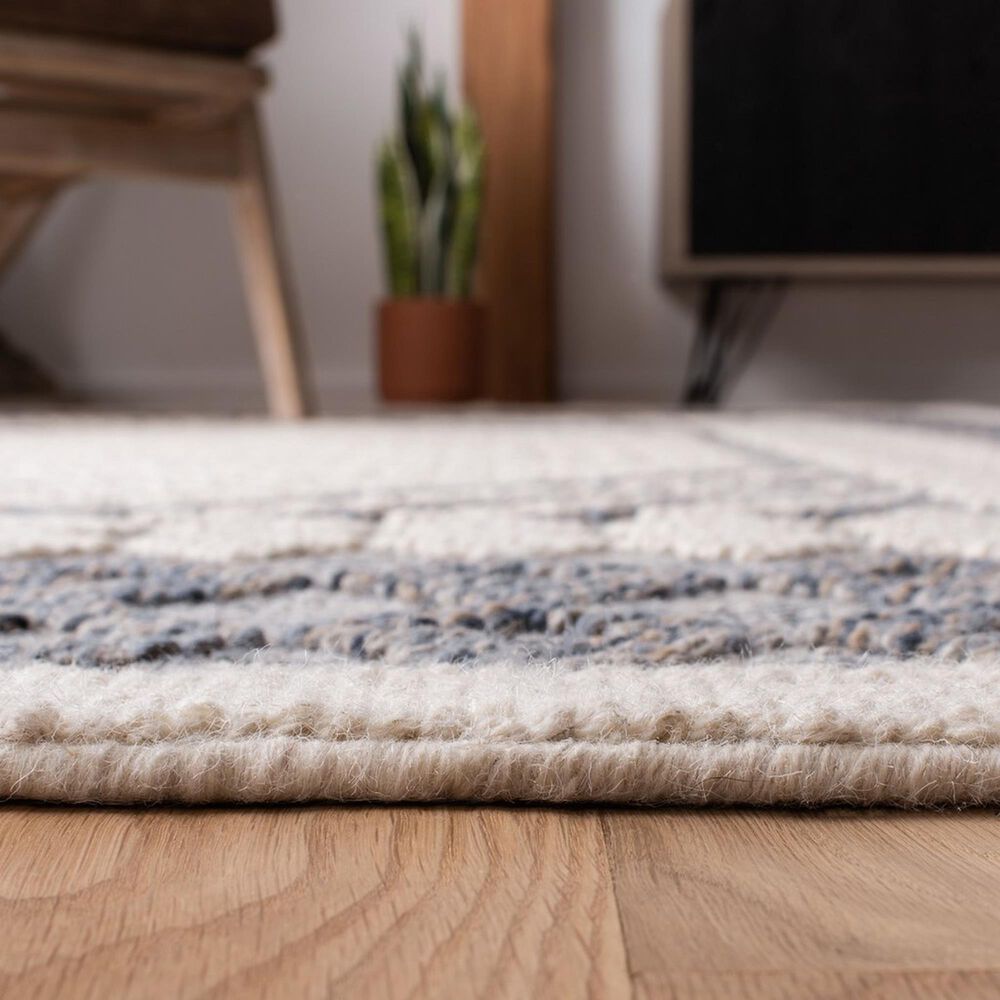 Safavieh Natura 2&#39;3&quot; x 8&#39; Cream and Navy Runner, , large