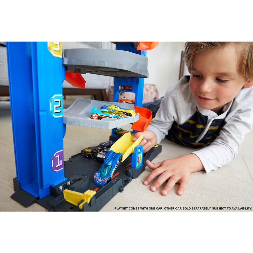 Hot Wheels City Stunt Garage Play Set, , large