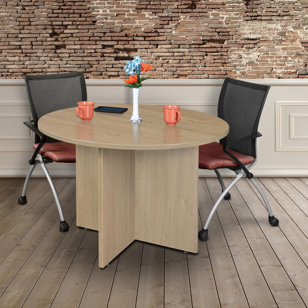 Regency Global Sourcing Legacy 3.5' Round Conference Table in Noble Oak, , large