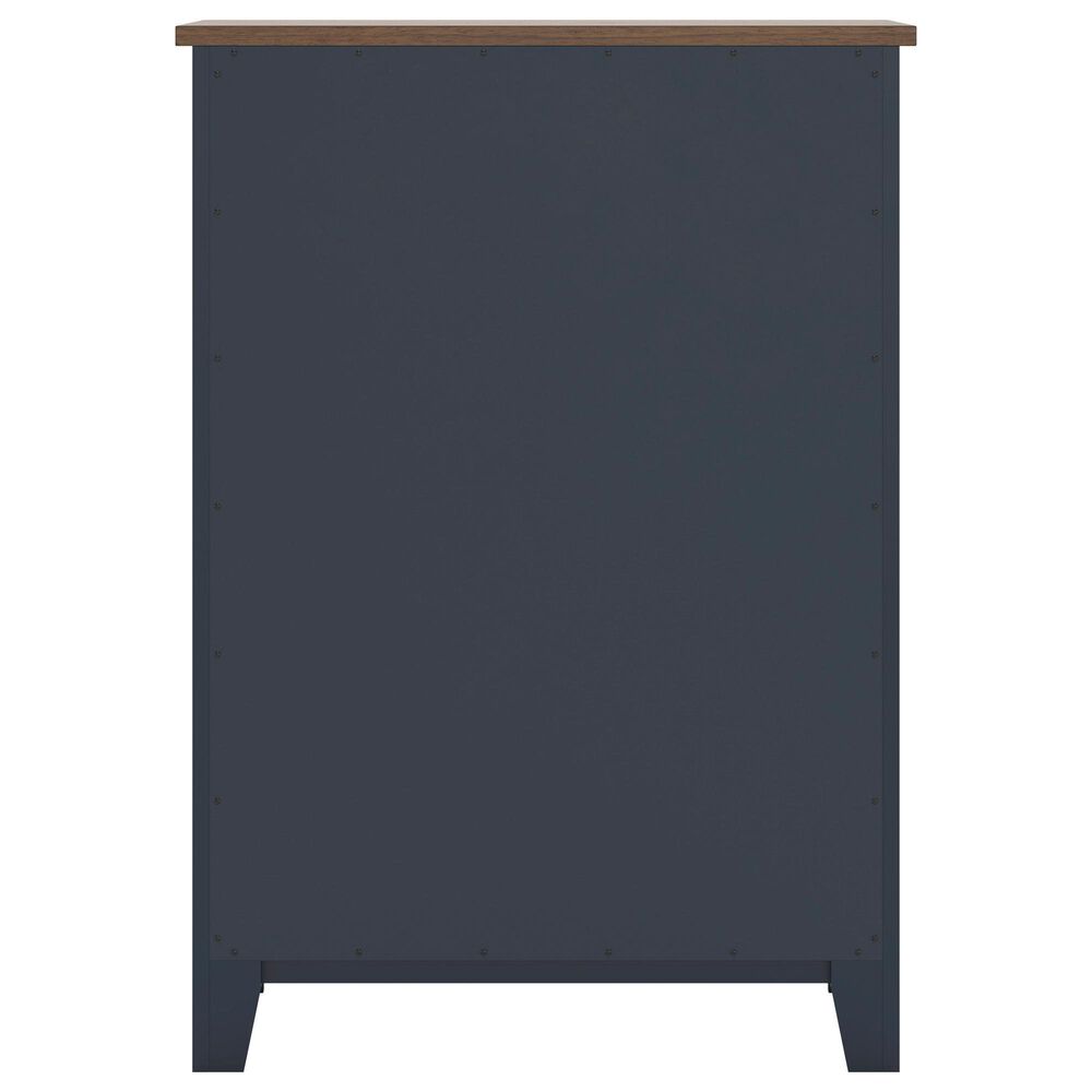 Ashley Landocken 4-Drawer Chest in Dark Slate Blue and Light Brown, , large