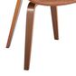 LumiSource Fabrico Mid-Century Modern Dining/accent Chair in Walnut and Camel Faux Leather by LumiSource - Set of 2, , large