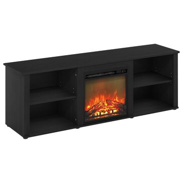 Noviland 63" Fireplace TV Stand with Storage Media Console in in Americano, , large