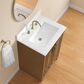 37B Lucerne 24" Single Bathroom Vanity Cabinet in Dark Maplewood with Marble Top and Backsplash, , large