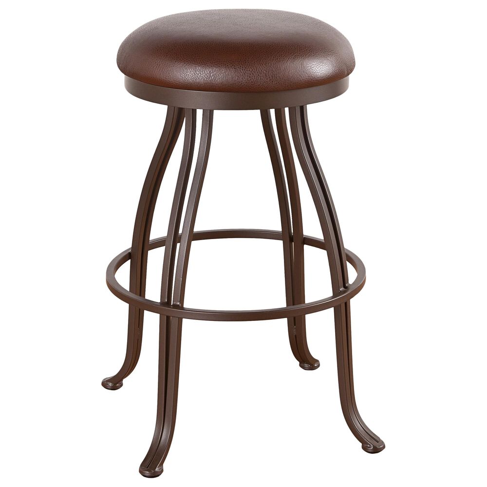 Delaware Dining Valencia 30" Swivel Barstool in Sun Bronze/Dark Brown, , large