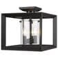 Golden Lighting Smyth 12" Semi-Flush in Matte Black, , large
