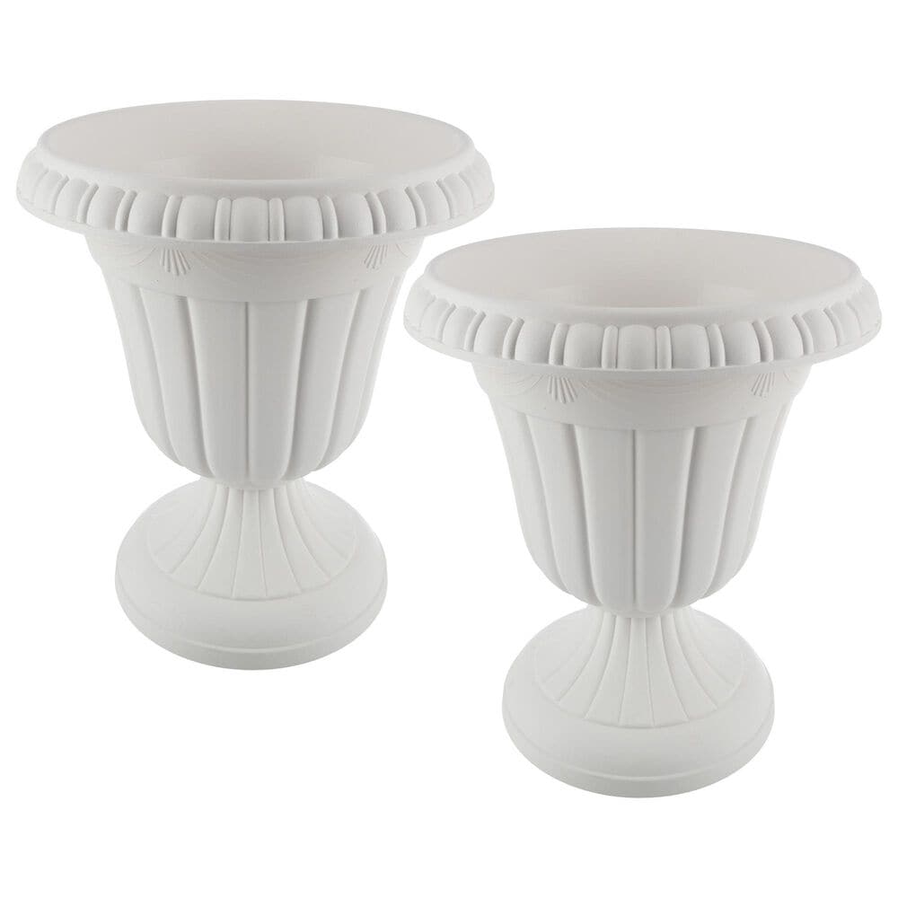 Timberlake Large Front Door Urn in White (Set of 2), , large