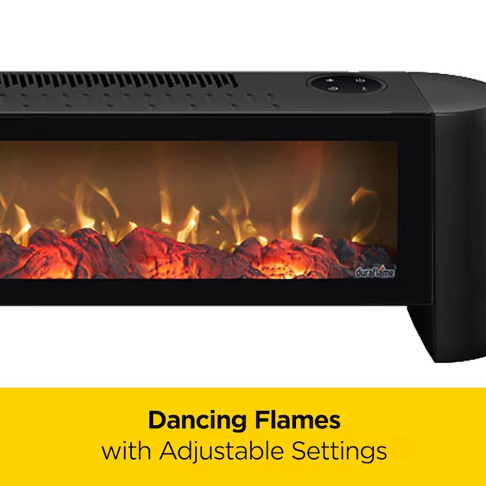 Classic Flame Duraflame 1500-Watt Electric Baseboard Space Heater with Thermostat and Remote Control, , large