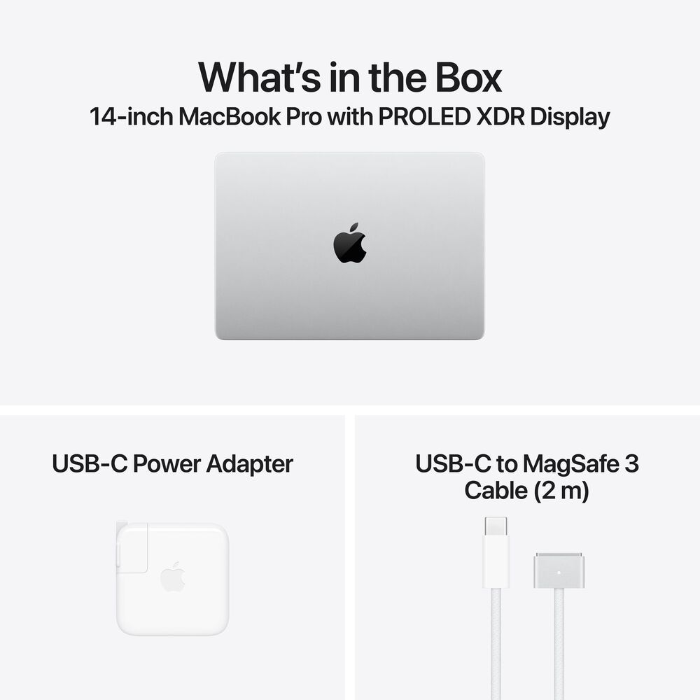 Apple MacBook Pro 14-inch with PROLED XDR display - M5 Pro chip - 18-core CPU - 20-core GPU - 48GB - 1TB SSD - Silver (Latest Model) (Pre-Order), , large