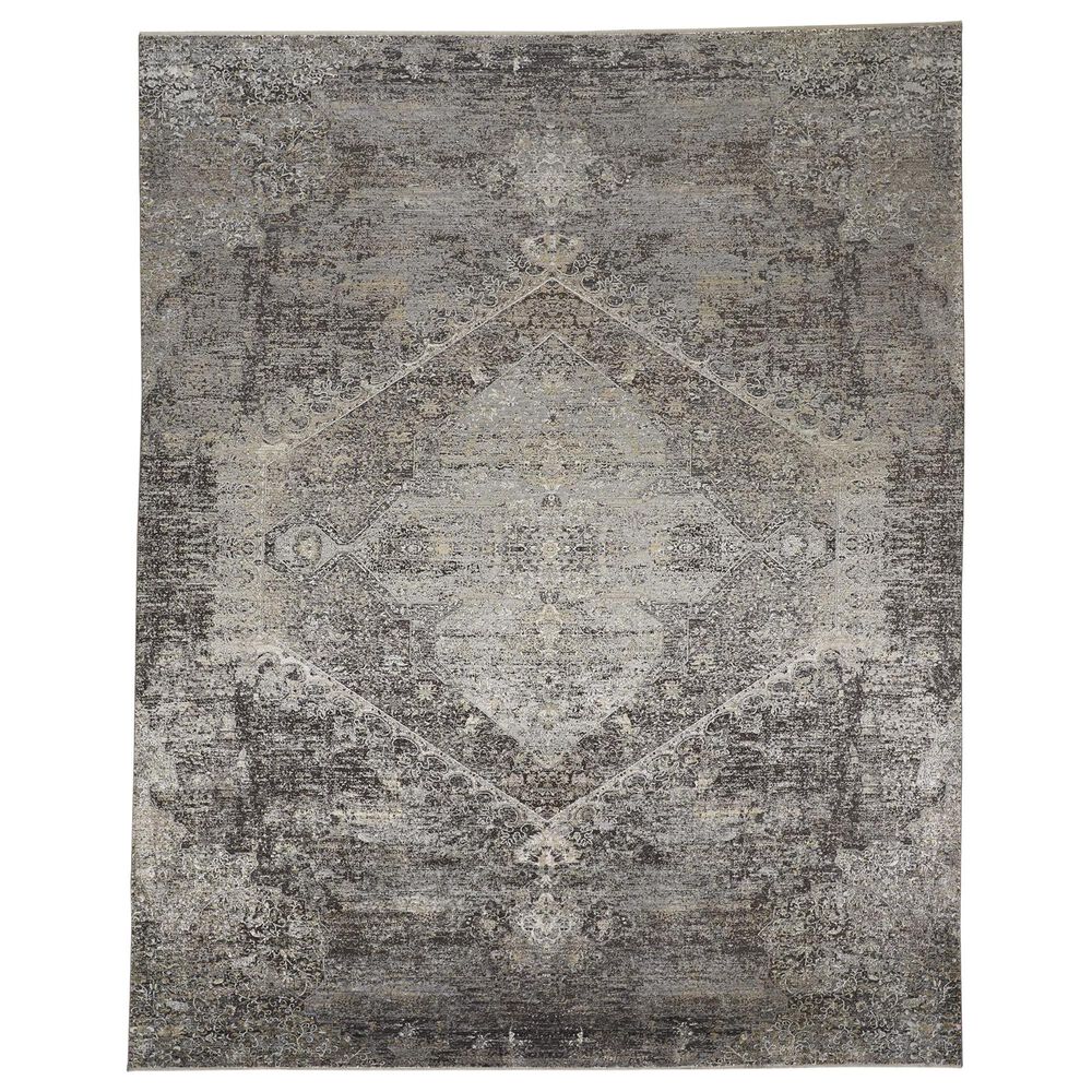 Feizy Sarrant 2" x 3" Smoke Area Rug, , large