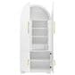 HOMLUX 72" Tall Arched Kitchen Pantry Cabinet in White, , large