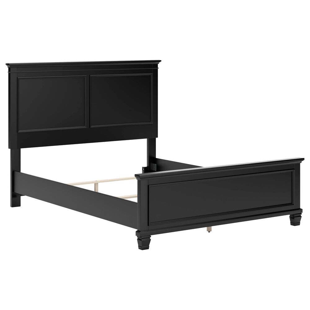 Ashley Lanolee 3-Piece Queen Bed with Two Nightstands in Black, , large