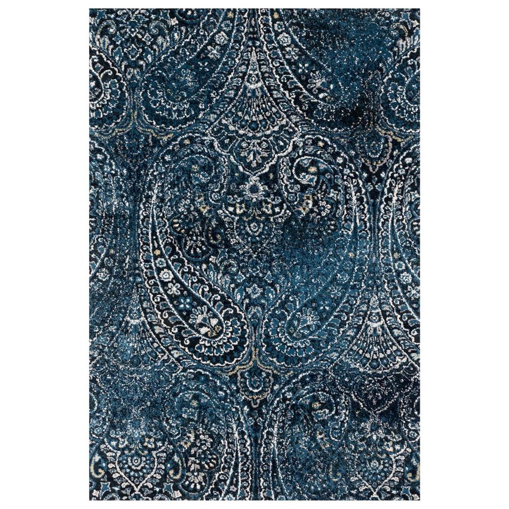 Loloi Torrance TC-02 3"9" x 5"9" Navy and Indigo Area Rug, , large