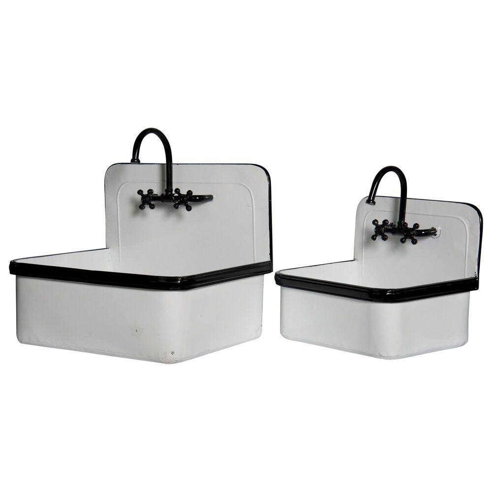 VIP Home and Garden American Mercantile Sink Planters (Set of 2), , large