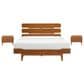 Natural Bamboo Furnishings Currant King Bedroom and Two Nightstands in Amber, , large