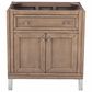 James Martin Vanities Chicago 30" Single Bathroom Vanity in White Washed Walnut with 3 cm White Zeus Quartz Top and Rectangular Sink, , large