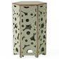 Hearth and Haven Selva 2-Piece Outdoor Hexagon Metal Side Table Set in Antique Green, , large