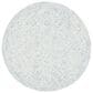 Safavieh Micro-Loop MLP538M 3" Round Blue and Ivory Area Rug, , large