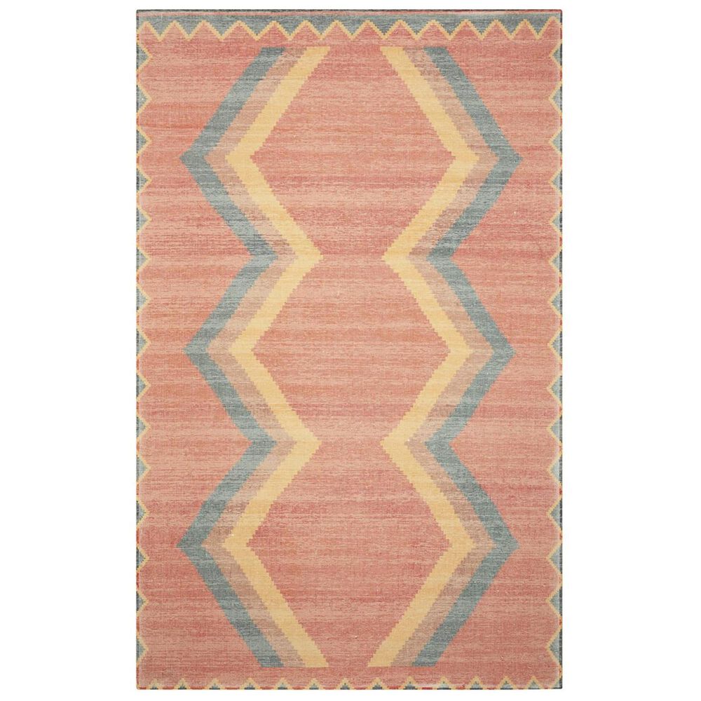 Nourison Madera MAD02 6"6" x 9"6" Tangerine Area Rug, , large