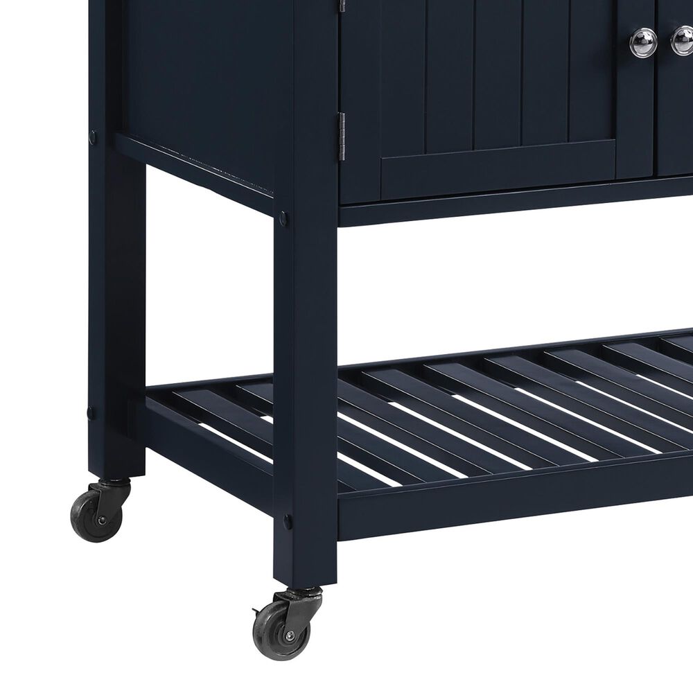 Valor Living Stirling Kitchen Cart in Blue, , large