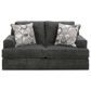 Ashley Karinne Stationary Loveseat in Smoke, , large