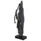 Maple and Jade People Climbing Decorative Sculpture in Bronze, Gray and Black, , large