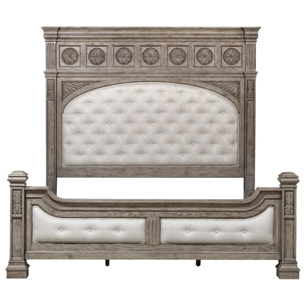 Nicolette Home Kingsbury 4 Piece Queen Bedroom Set in Gray, , large