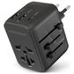 Hypercel WorldCharge Universal Travel Adapter with USB-C in Black, , large