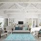 Dalyn Rug Company Seabreeze SZ2 10" x 14" Teal Area Rug, , large