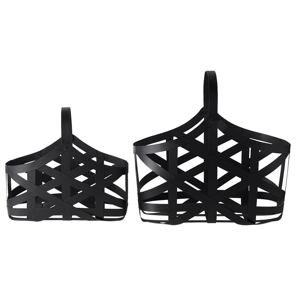 Mercana Tyrell Basket in Matte Black (Set of 2), , large