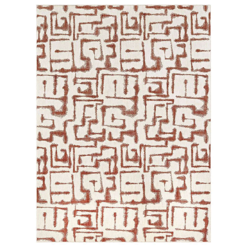 Karastan Soiree Sazerac 91966-97031 9"6" x 12"11" Rose Gold Area Rug, , large
