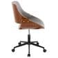 Lumisource Fabrizzi Office Chair with Grey Cushion in Walnut and Black, , large
