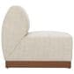 Zuo Modern Christy Outdoor Armless Chair in Beige, , large