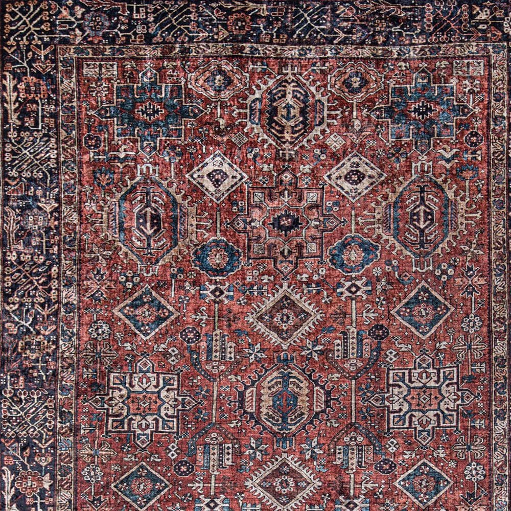 Momeni Karachi KAR-2 2&#39;3&quot; x 8&#39; Rust Runner, , large