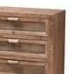 Baxton Studio Calida 3-Drawer Storage Cabinet in Whitewashed Natural Brown and Black, , large