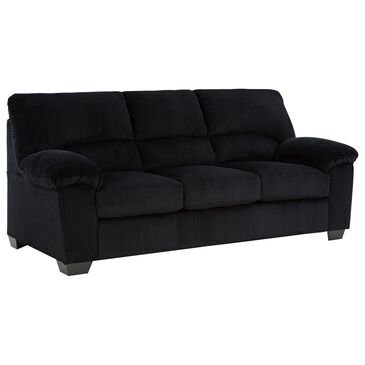 Ashley SimpleJoy Stationary Sofa in Onyx, , large