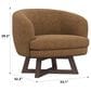 Golden Wave Furniture Moira Swivel Chair in Cocoa, , large