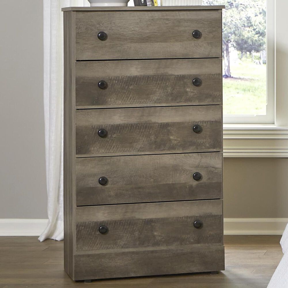 Seven Stars 5-Drawer Chest in Manslough Oak, , large