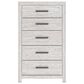 Ashley Cayboni 5-Drawer Chest in Whitewash, , large