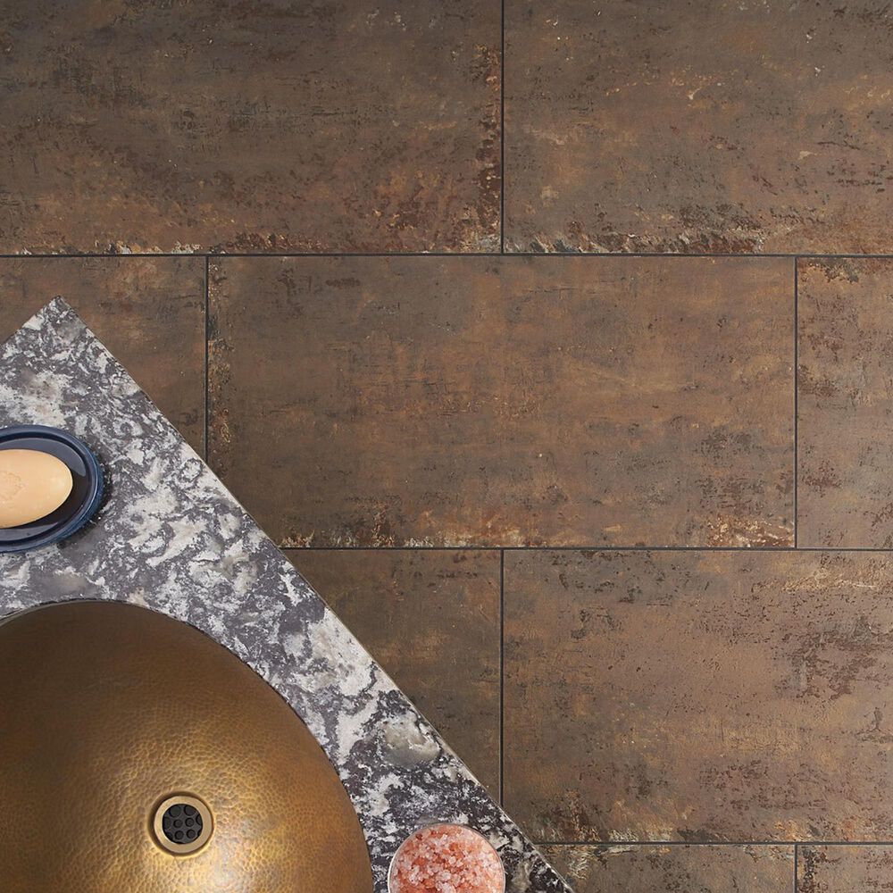 Soho Studio Artile Copper 12" x 24" Matte Porcelain Tile, , large