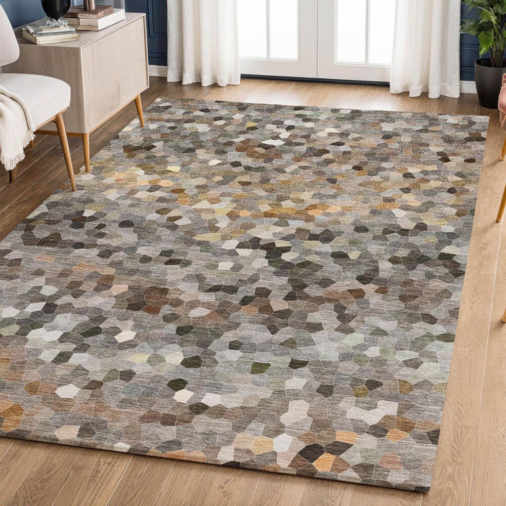 Dalyn Rug Company Kaleidoscope Pewter 10' x 14' Indoor/Outdoor Area Rug, , large