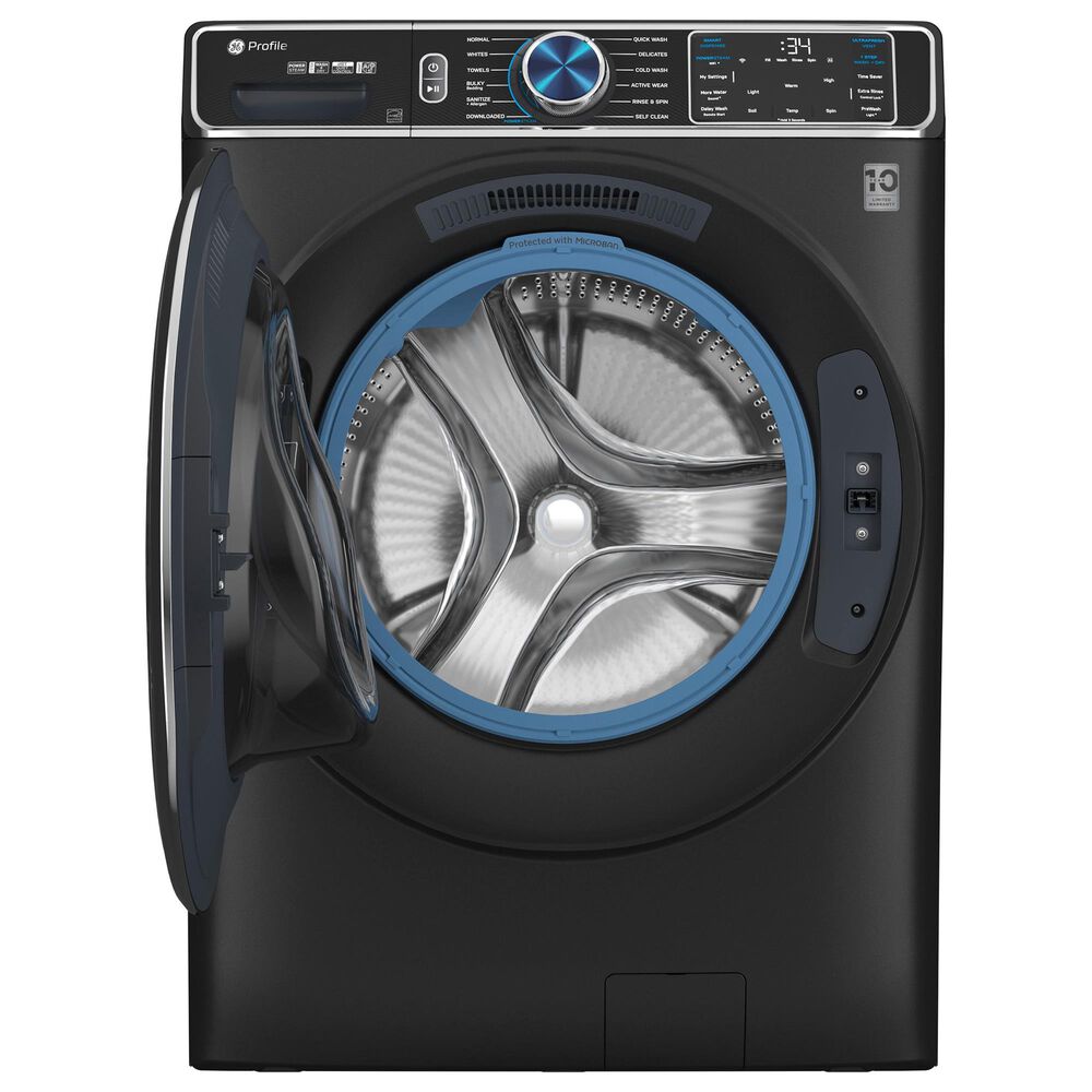 GE Profile 5.3 Cu. Ft. Smart Front Load Steam Washer with Adaptive SmartDispense in Carbon