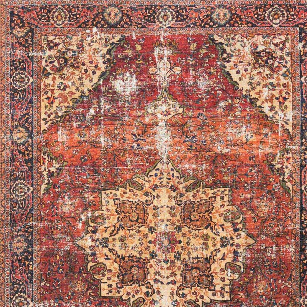 Loloi Loren LQ-07 2&#39;3&quot; x 3&#39;9&quot; Red and Navy Area Rug, , large