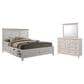 Hawthorne Furniture San Mateo 3-Piece King Storage Bedroom Set in Rustic White, , large